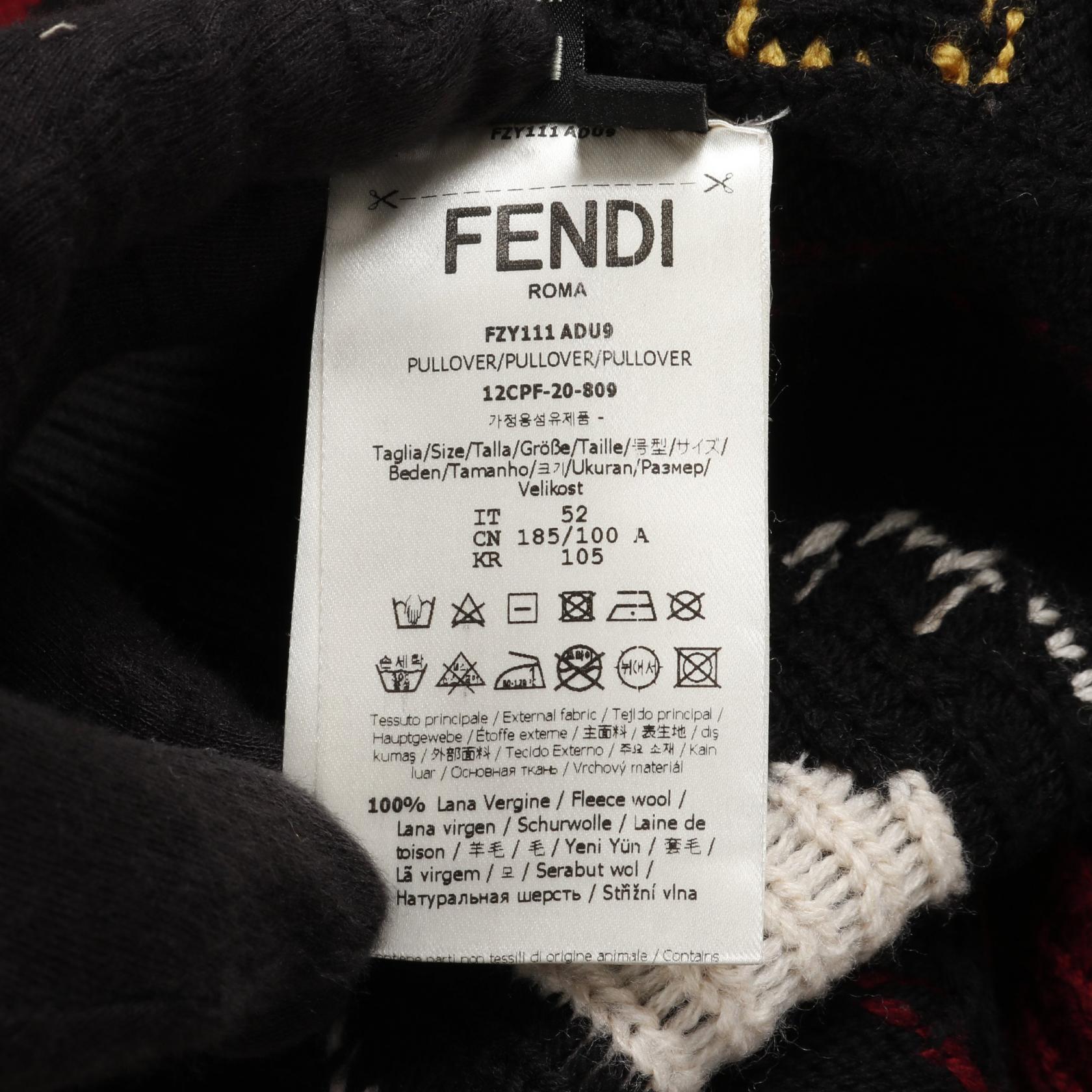 Fendi FF Logo Wool Knitwear