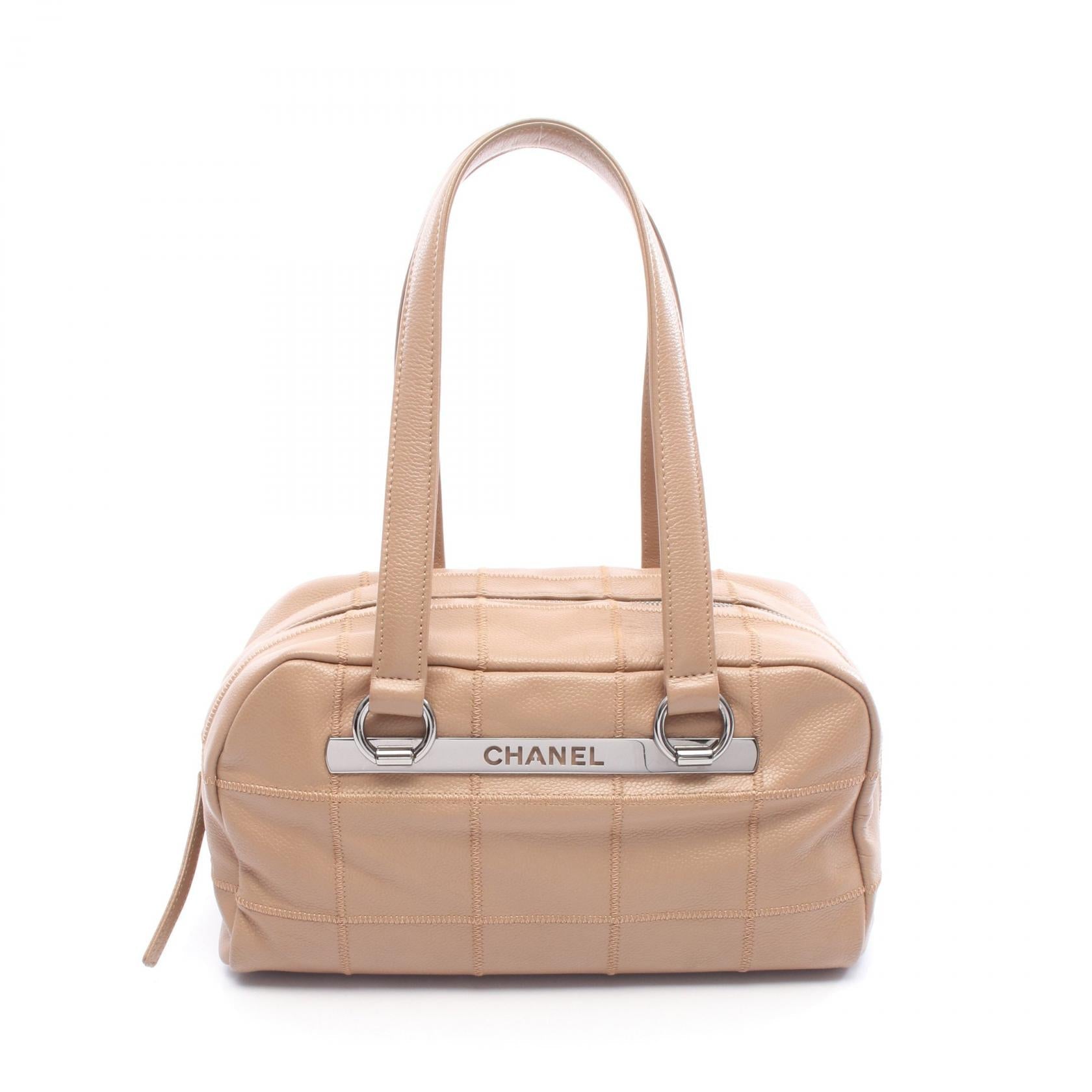 Chanel Choco Bar Calfskin Boston Bag