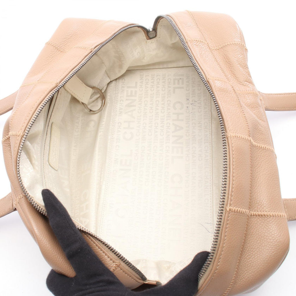 Chanel Choco Bar Calfskin Boston Bag