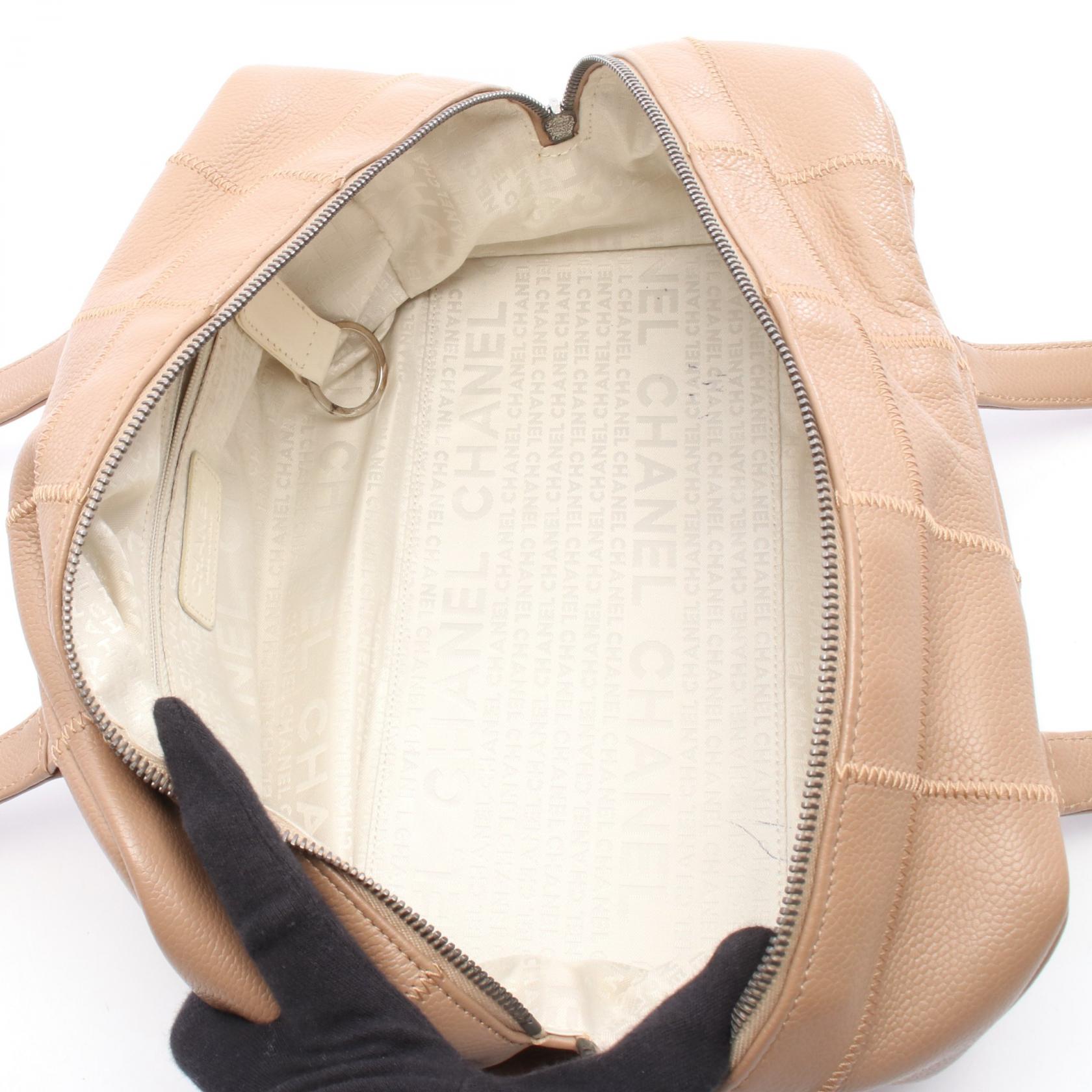 Chanel Choco Bar Calfskin Boston Bag