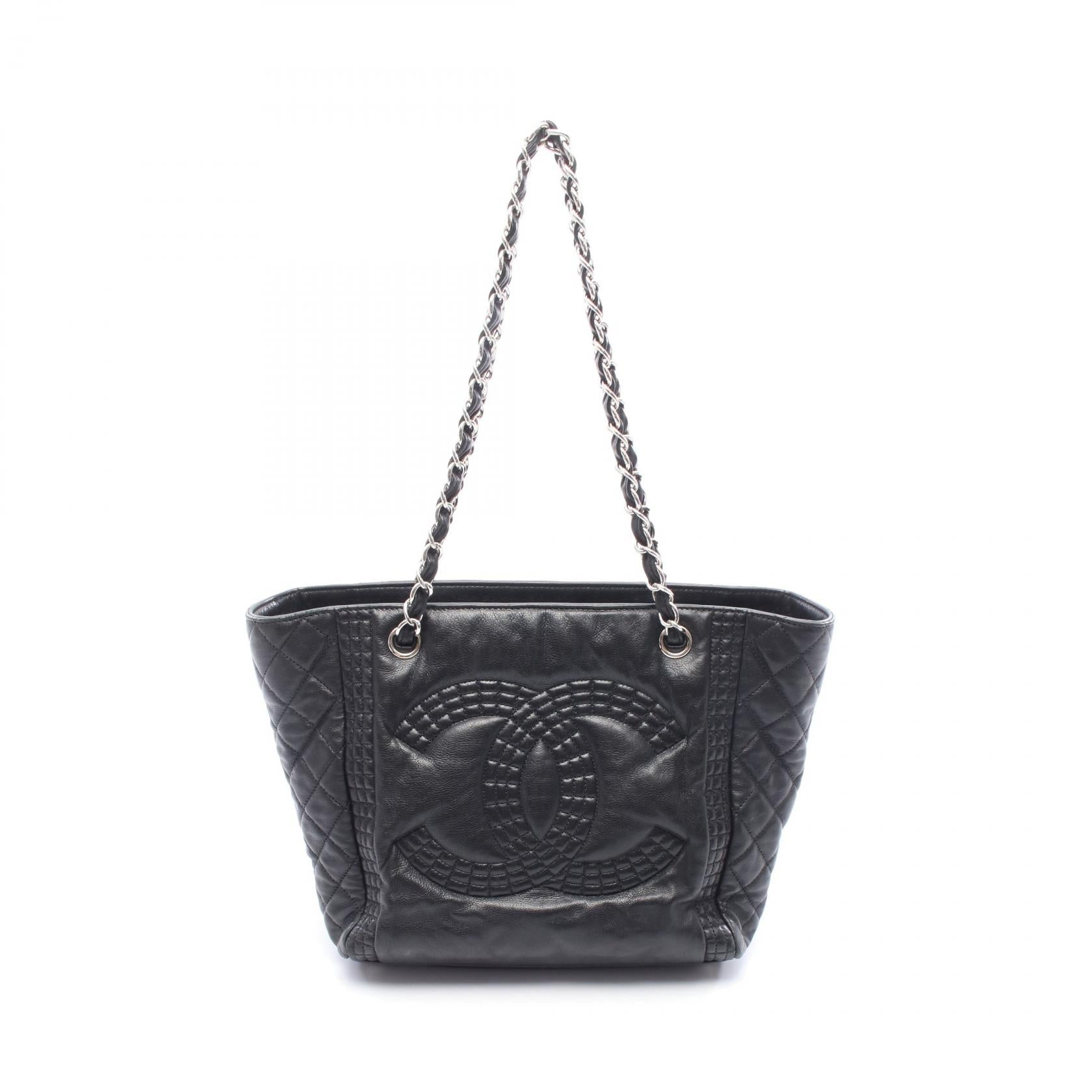 Chanel Coco Mark Lambskin Tote Bag