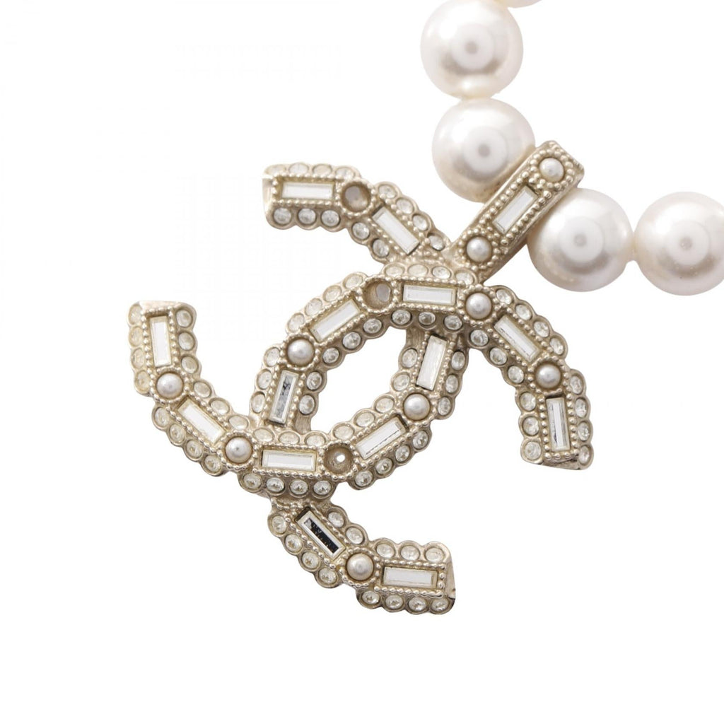 Chanel Coco Mark Faux Pearl Rhinestone Choker
