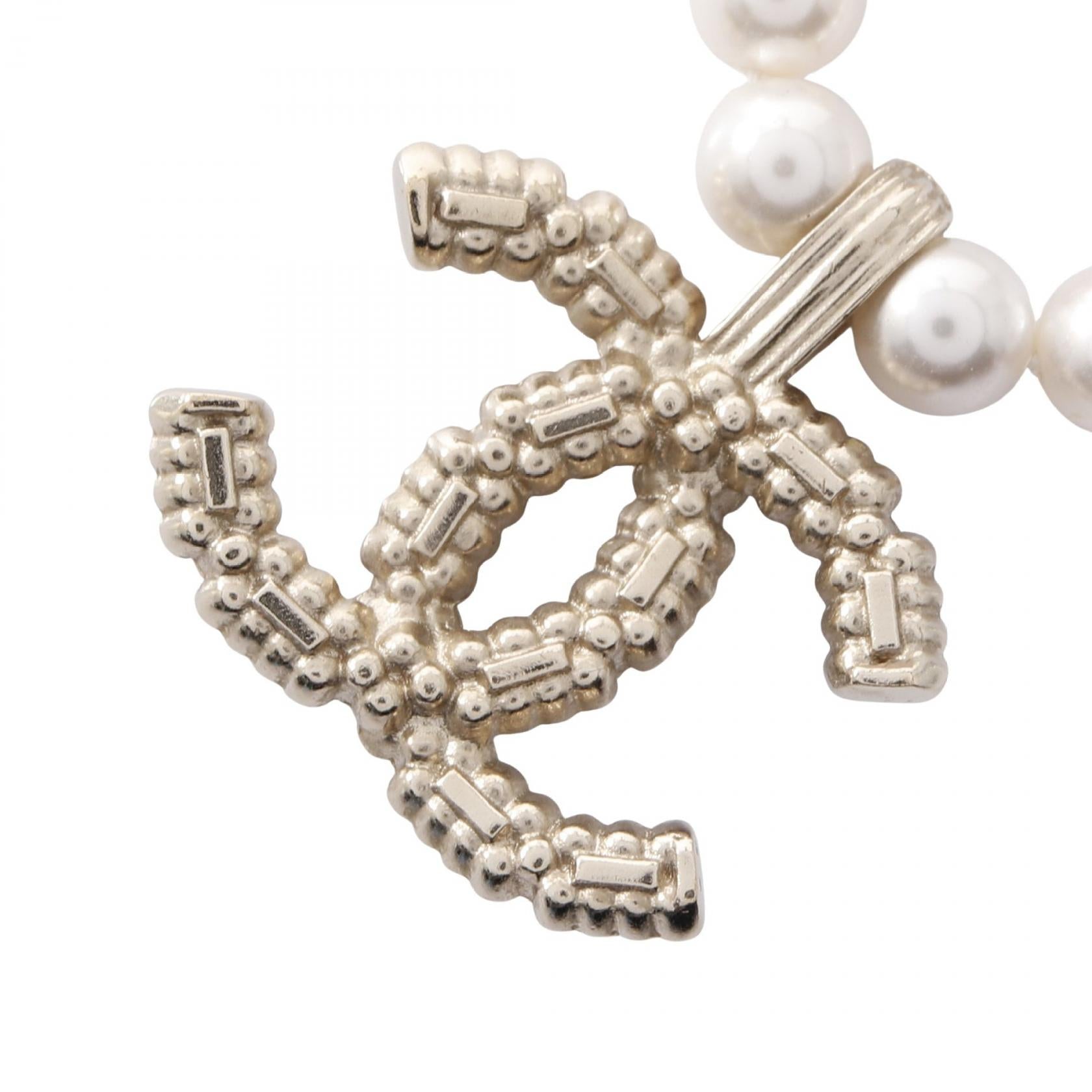 Chanel Coco Mark Faux Pearl Rhinestone Choker