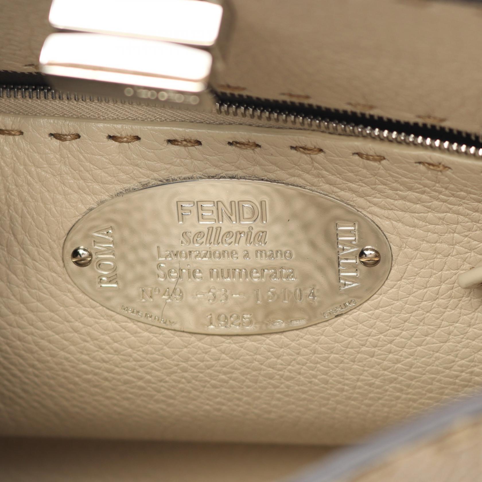 Fendi Peekaboo Essentially Leather Handbag