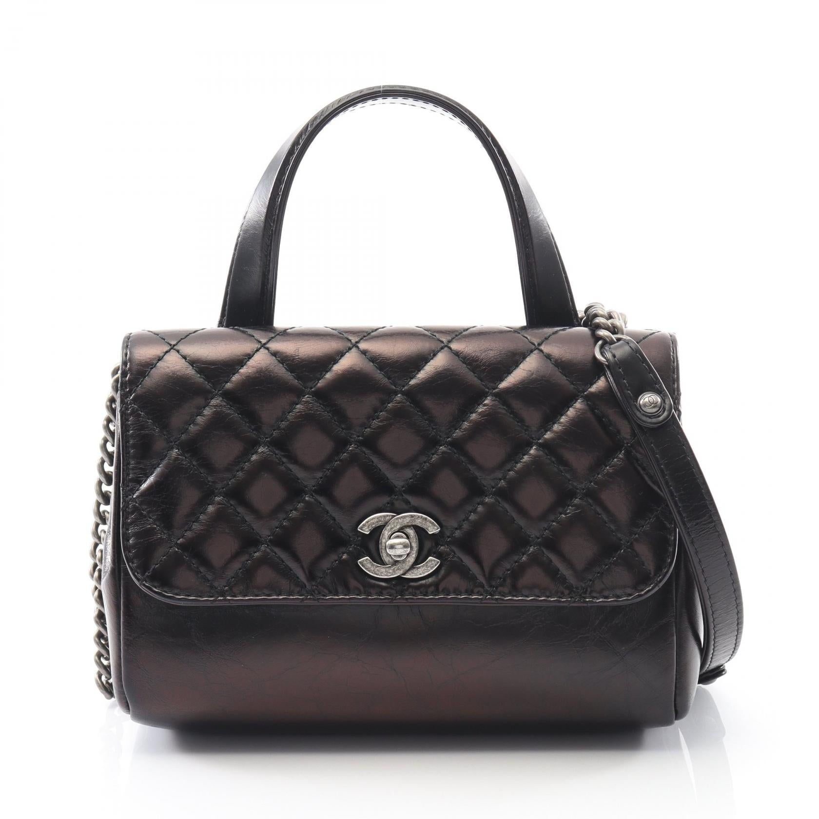 Chanel Matelasse Leather 2way Shoulder Bag
