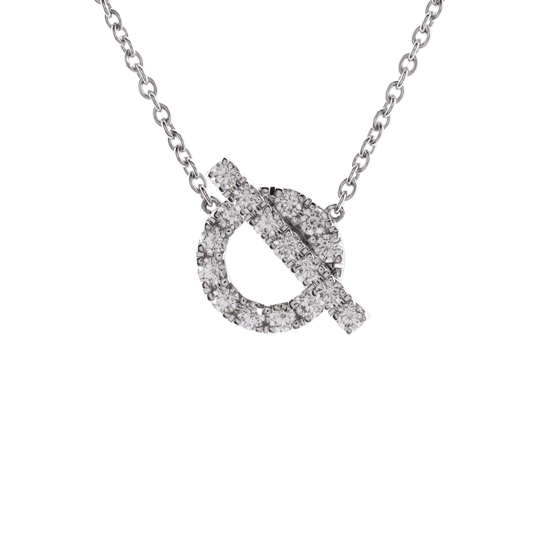 Finesse Pendant Necklace 18K White Gold and Diamonds