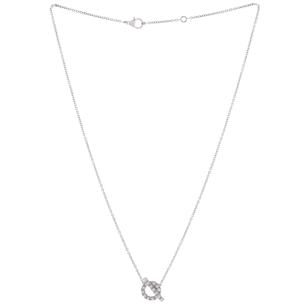 Finesse Pendant Necklace 18K White Gold and Diamonds