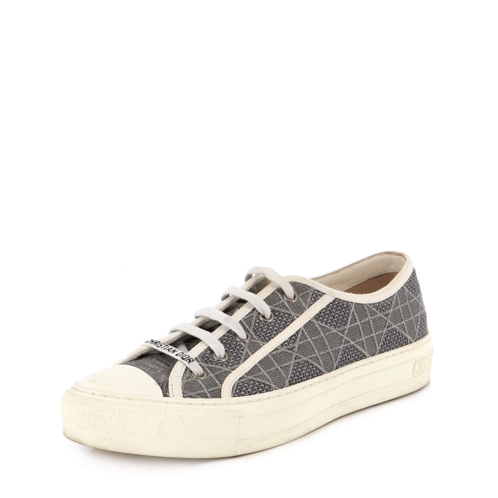 Women's Walk'N'Dior Sneakers Cannage Embroidered Canvas