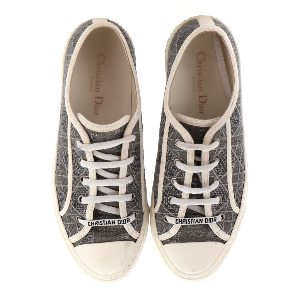 Women's Walk'N'Dior Sneakers Cannage Embroidered Canvas