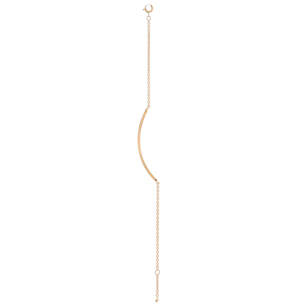 T Smile Chain Bracelet 18K Rose Gold Medium