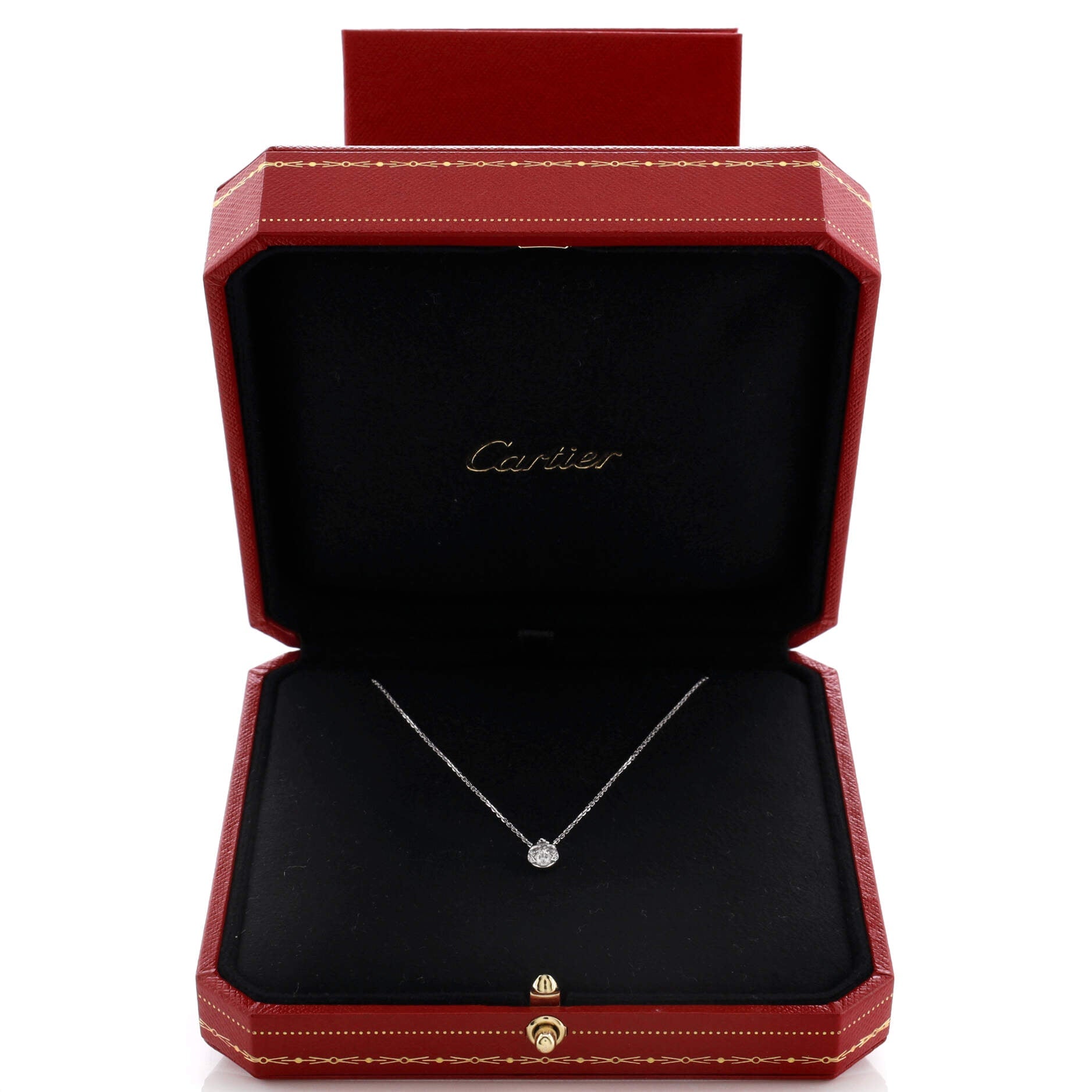 Etincelle de Cartier Pendant Necklace 18K White Gold and Diamonds