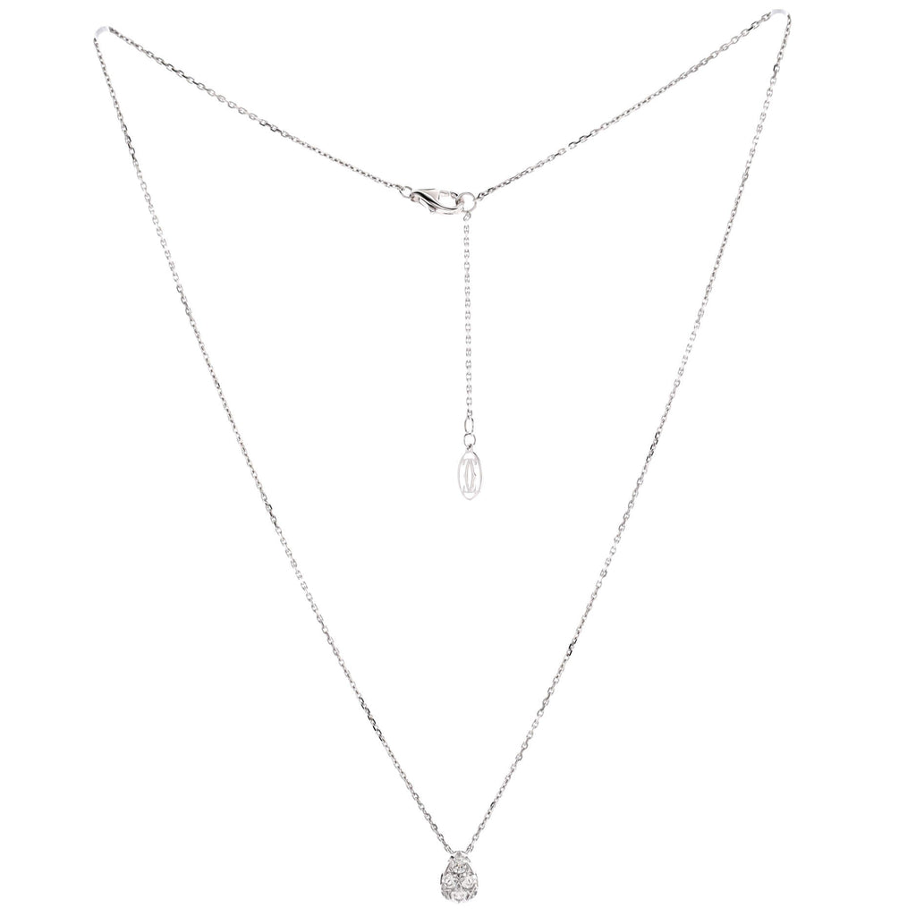 Etincelle de Cartier Pendant Necklace 18K White Gold and Diamonds