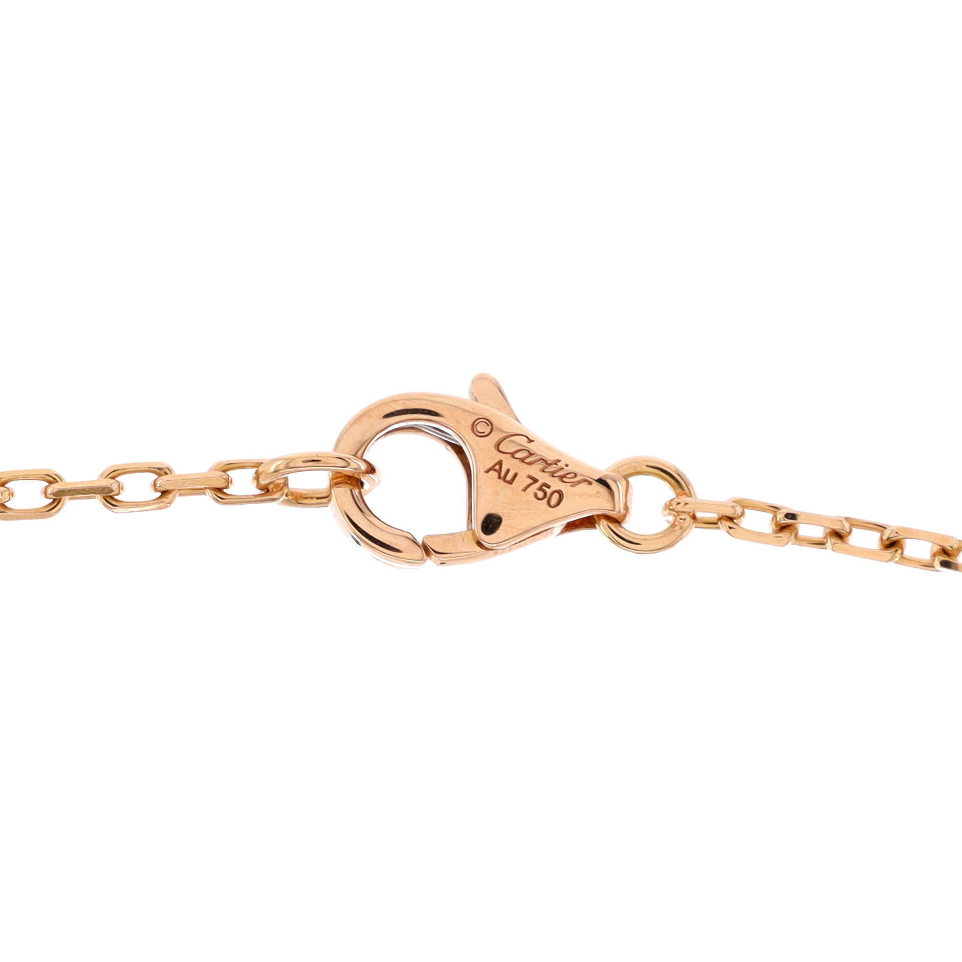 Love Interlocking Pave Necklace 18K Rose Gold and Diamonds