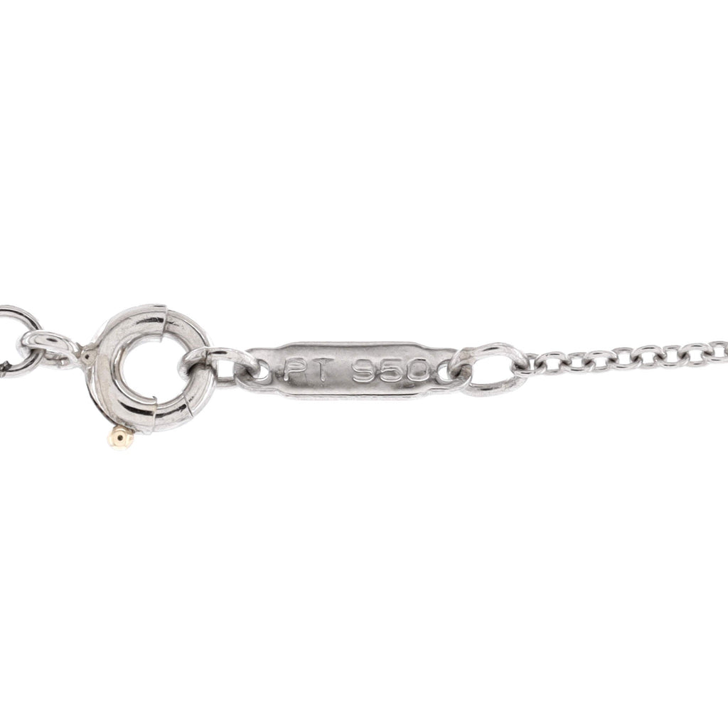 Heart Pendant Necklace Platinum with Pave Diamonds