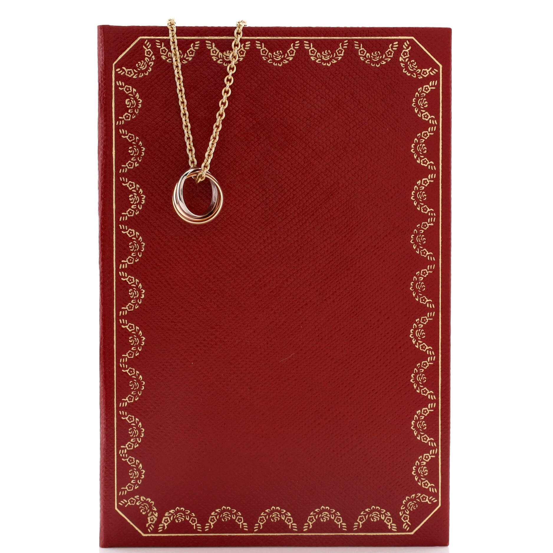 Trinity Pendant Necklace 18K Tricolor Gold