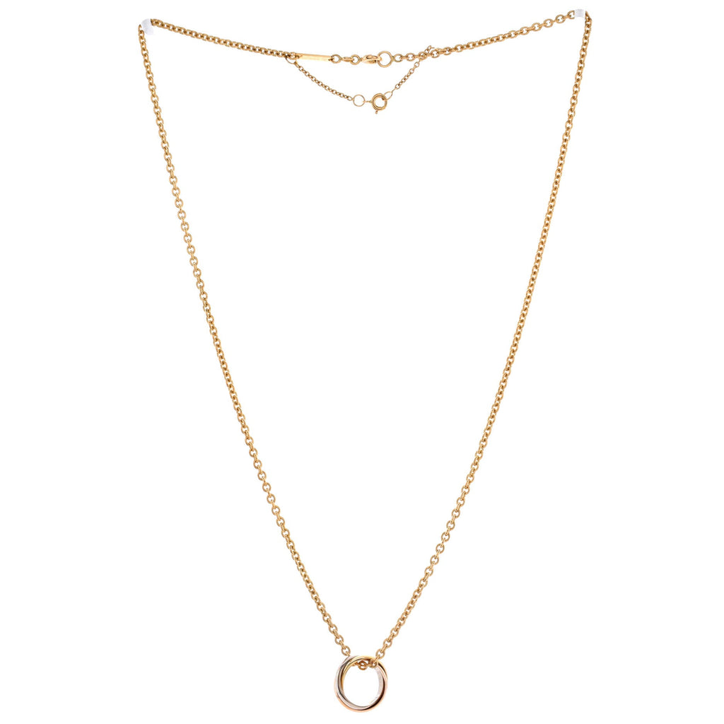 Trinity Pendant Necklace 18K Tricolor Gold
