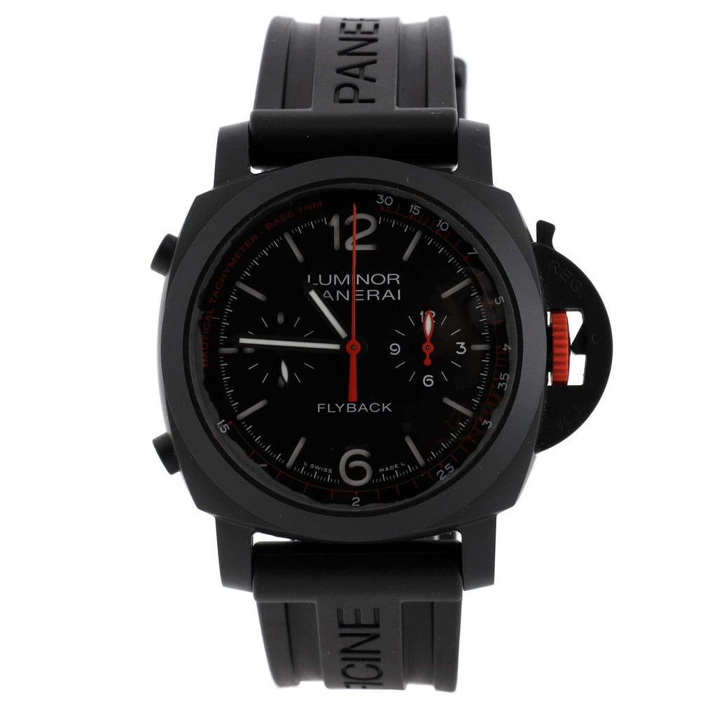 Luminor 1950 Flyback Takashi Sorimachi Chronograph Automatic Watch Ceramic and Rubber 44