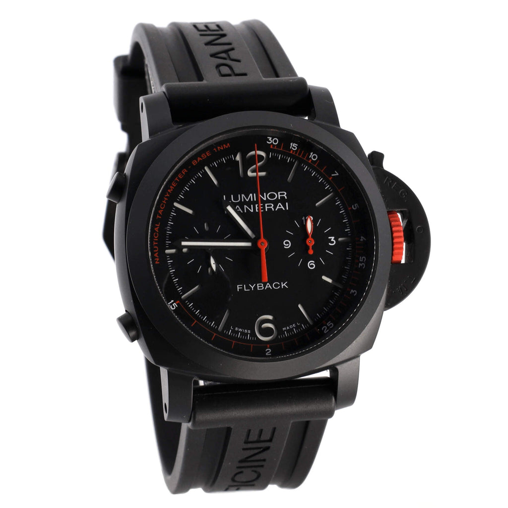 Luminor 1950 Flyback Takashi Sorimachi Chronograph Automatic Watch Ceramic and Rubber 44