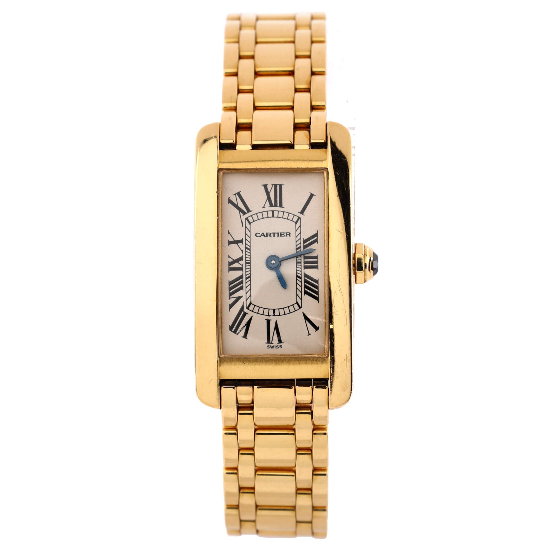 Tank Americaine Quartz Watch Yellow Gold 19