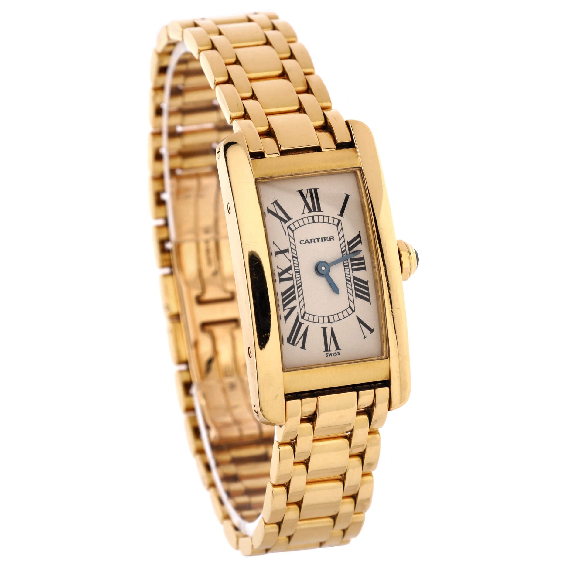 Tank Americaine Quartz Watch Yellow Gold 19