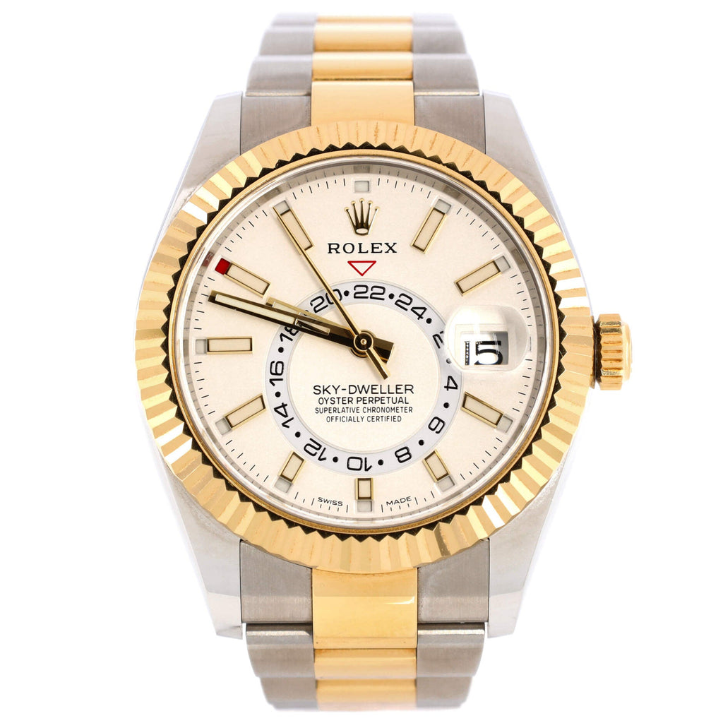 Sky-Dweller Oyster Perpetual Chronometer Automatic Watch Stainless Steel and Yellow Gold 42