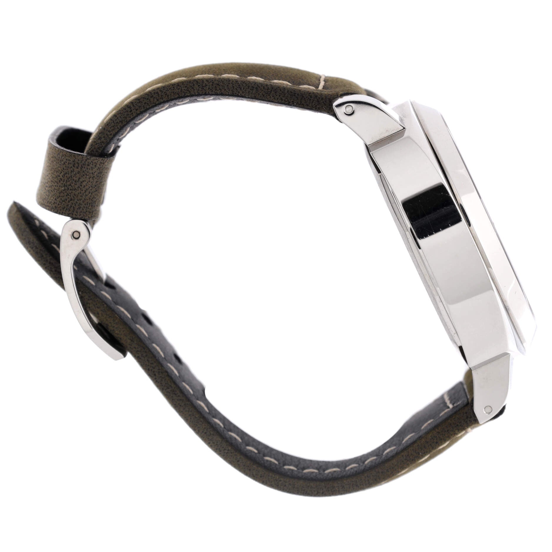Luminor Base Logo Manual Watch Stainless Steel and Leather 44
