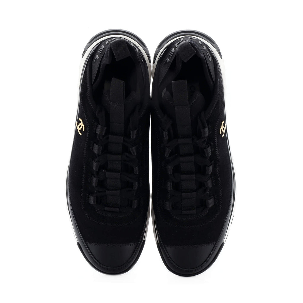 Women's CC Cap Toe Logo Sneakers Suede and Mixed Fibers