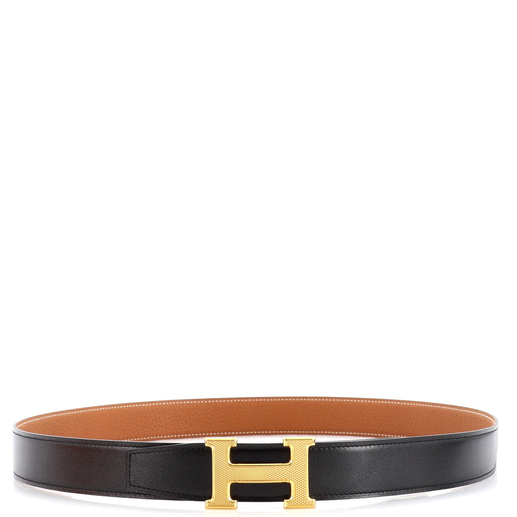Constance Reversible Belt Leather with Guilloche Hardware Medium 105