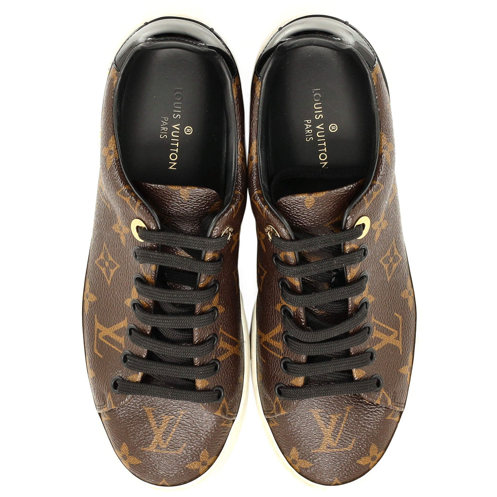 Women's FrontRow Sneakers Monogram Canvas with Patent