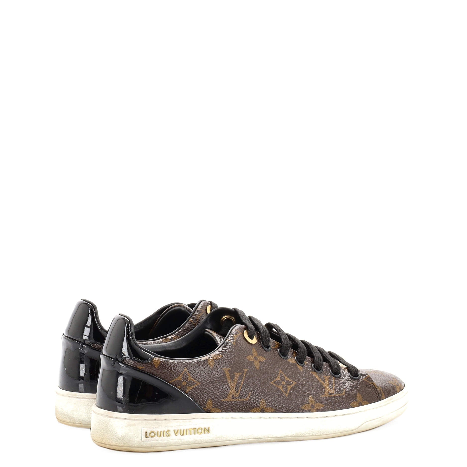 Women's FrontRow Sneakers Monogram Canvas with Patent