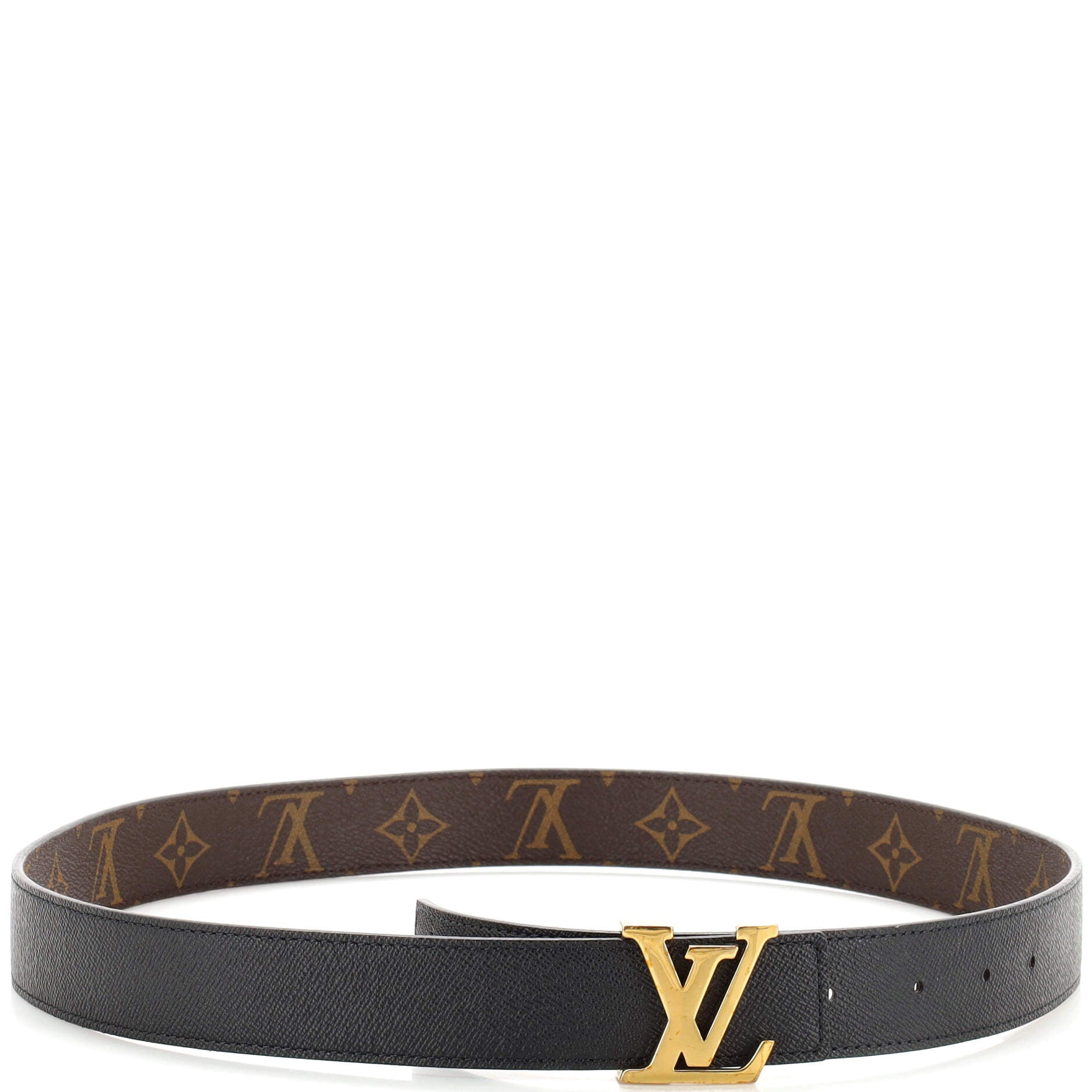 LV Initiales Reversible Belt Monogram Canvas and Leather Medium 85