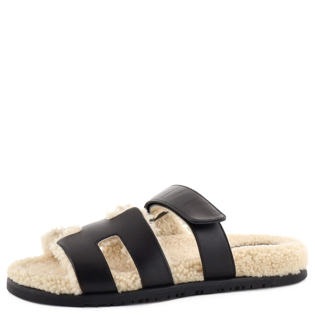 Men's Chypre Sandals Leather with Shearling