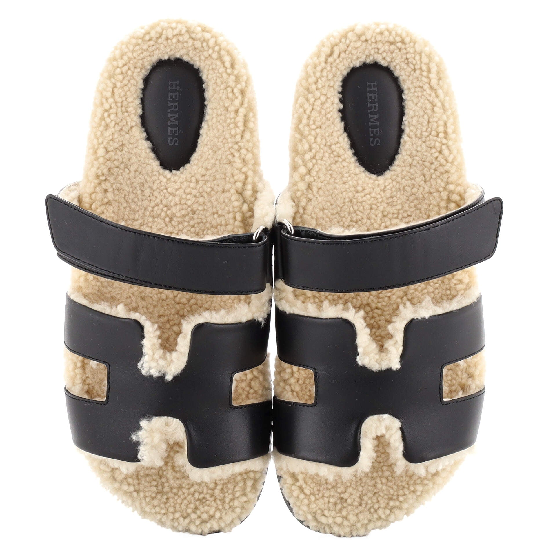 Men's Chypre Sandals Leather with Shearling