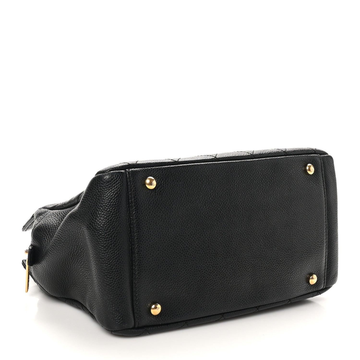 Caviar Quilted Petit Timeless Tote PTT Black
