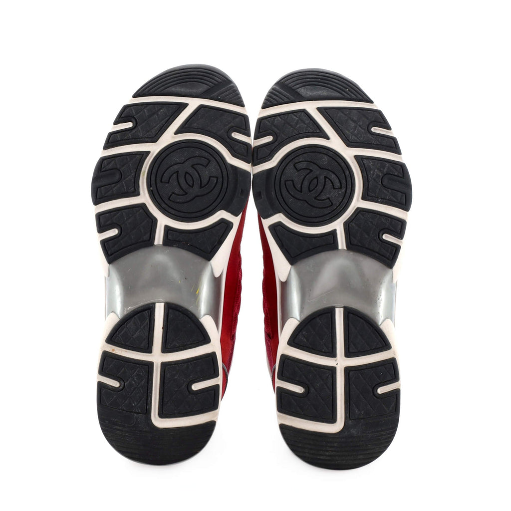 Women's CC All Over Print Low-Top Sneakers Suede
