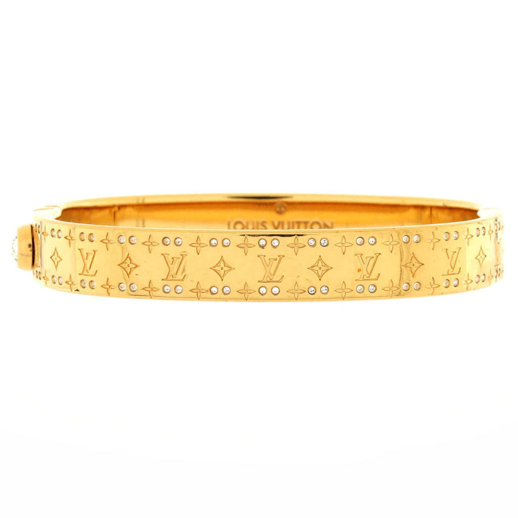 Nanogram Cuff Bracelet Metal with Crystals