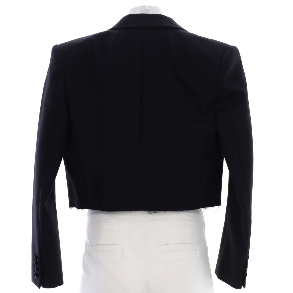 Women's Cropped Open Jacket Wool