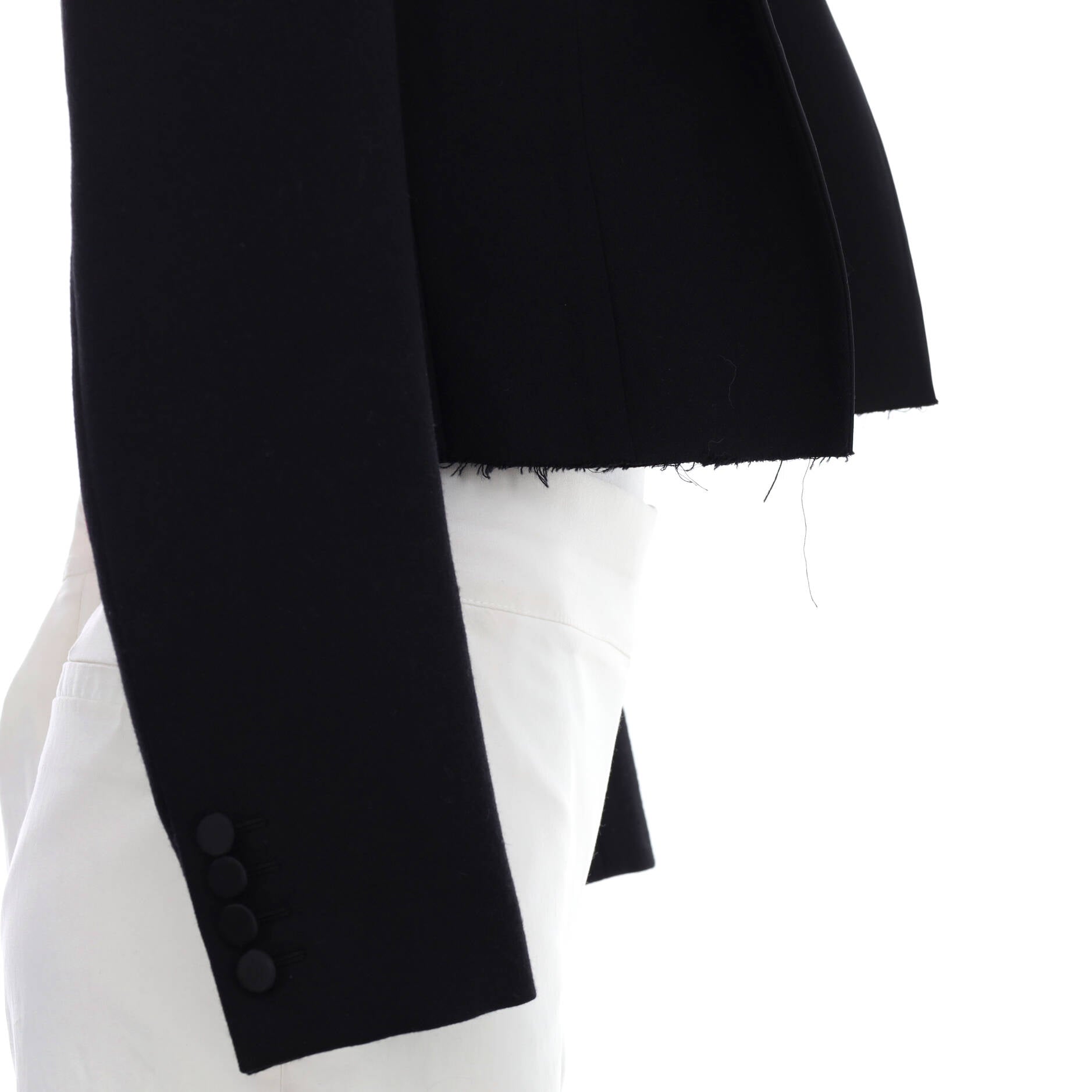Women's Cropped Open Jacket Wool