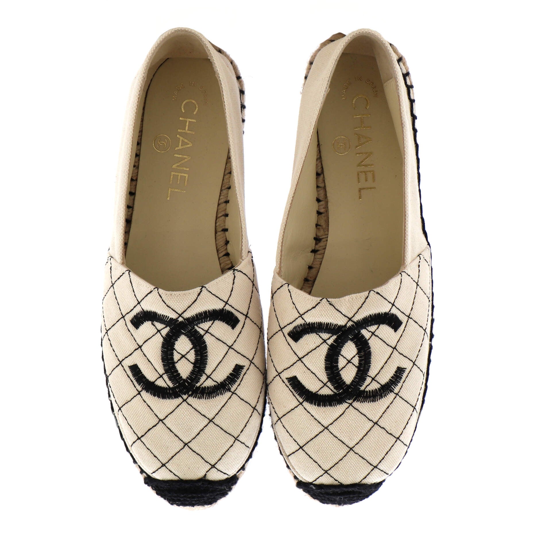 Women's CC Espadrilles Quilted Canvas