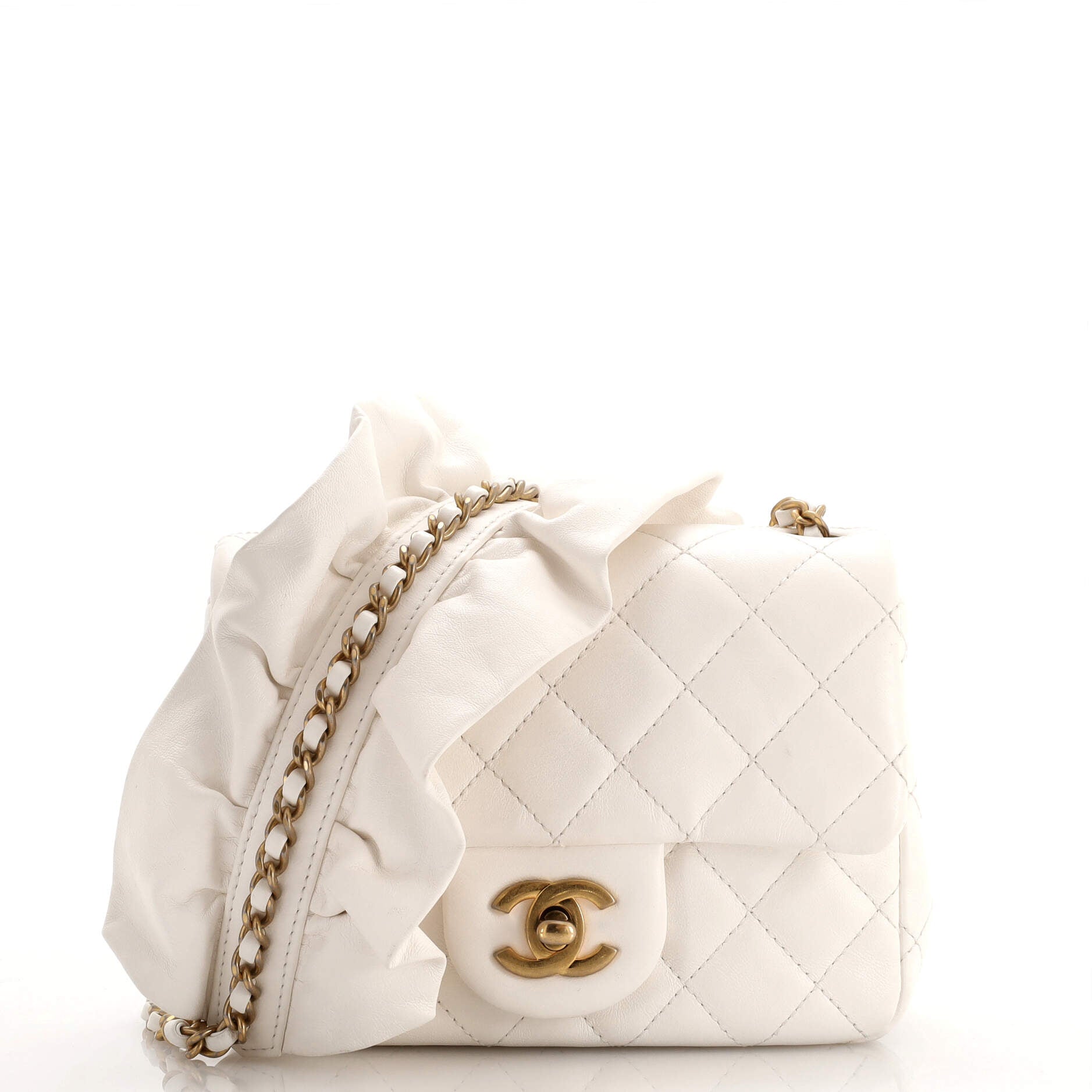 Romance Square Flap Bag Quilted Lambskin Mini
