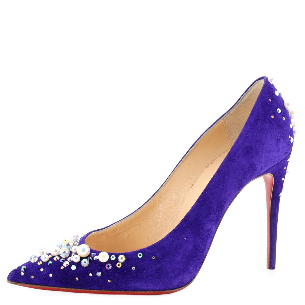 Women's Candidate Pumps Embellished Suede 100
