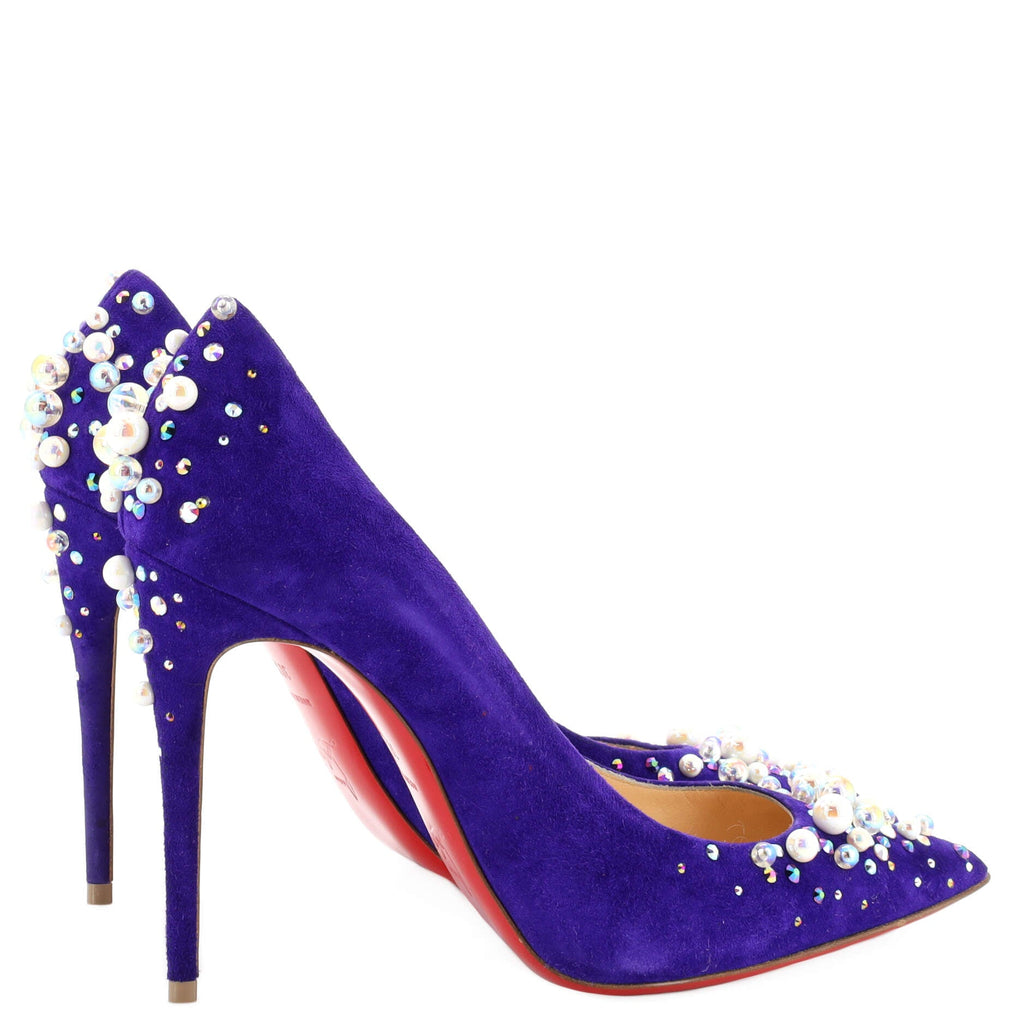 Women's Candidate Pumps Embellished Suede 100