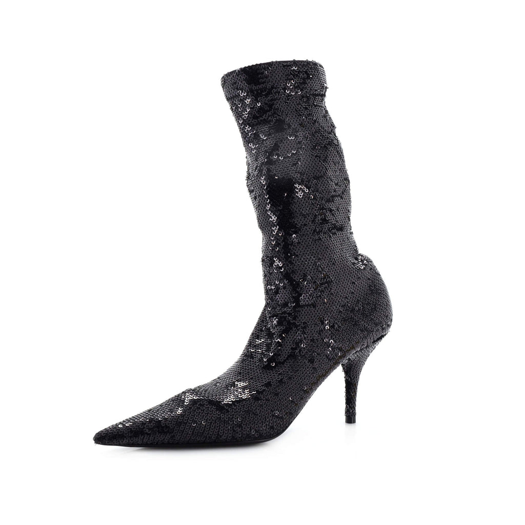 Women's Knife Ankle Sock Boots Sequins