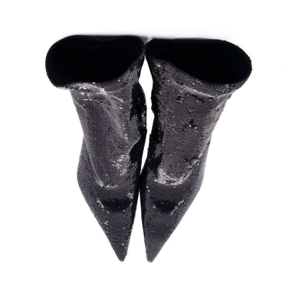 Women's Knife Ankle Sock Boots Sequins