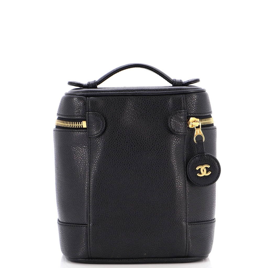 Vintage Timeless Cosmetic Case Caviar Tall