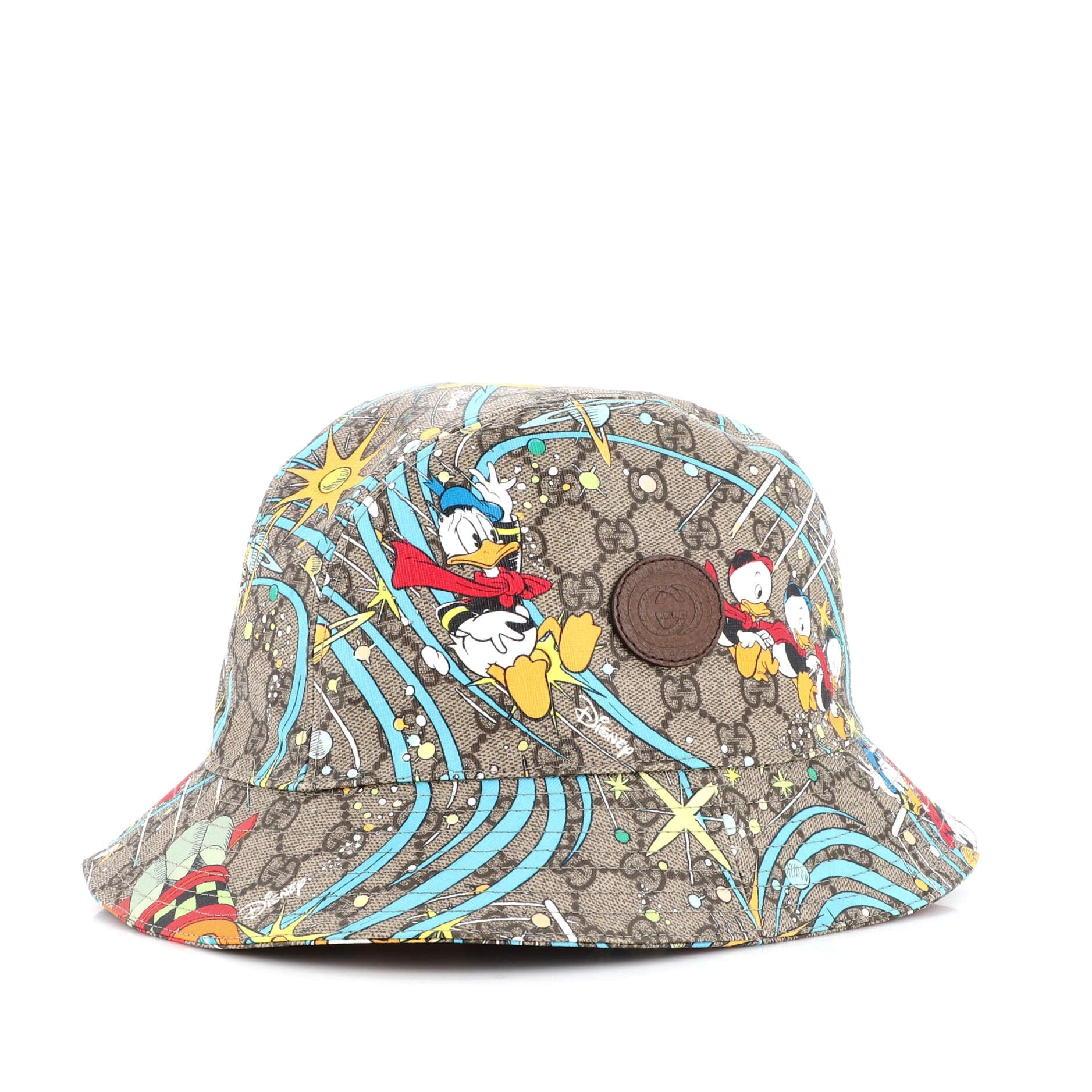 Disney Donald Duck Bucket Hat Printed GG Coated Canvas XL