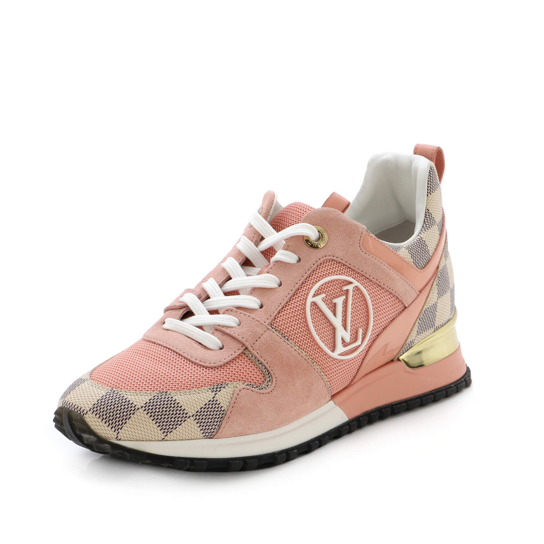 Women's Run Away Sneakers Mesh with Monogram Canvas and Suede