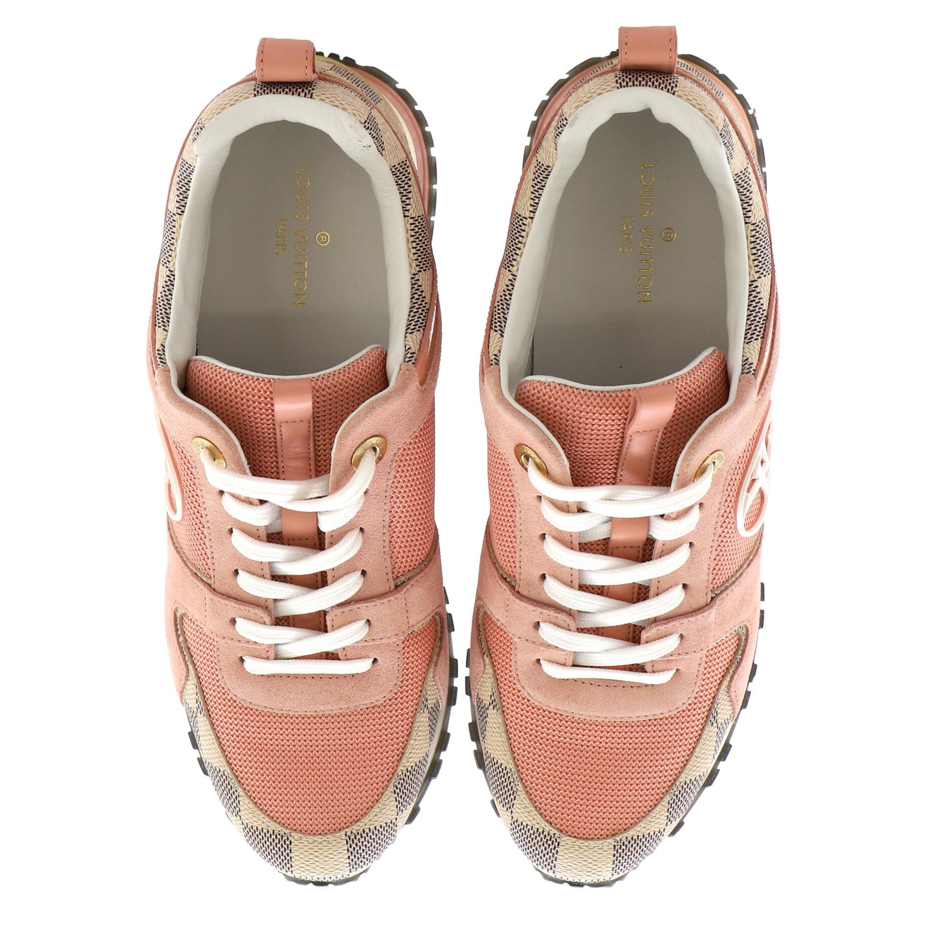 Women's Run Away Sneakers Mesh with Monogram Canvas and Suede