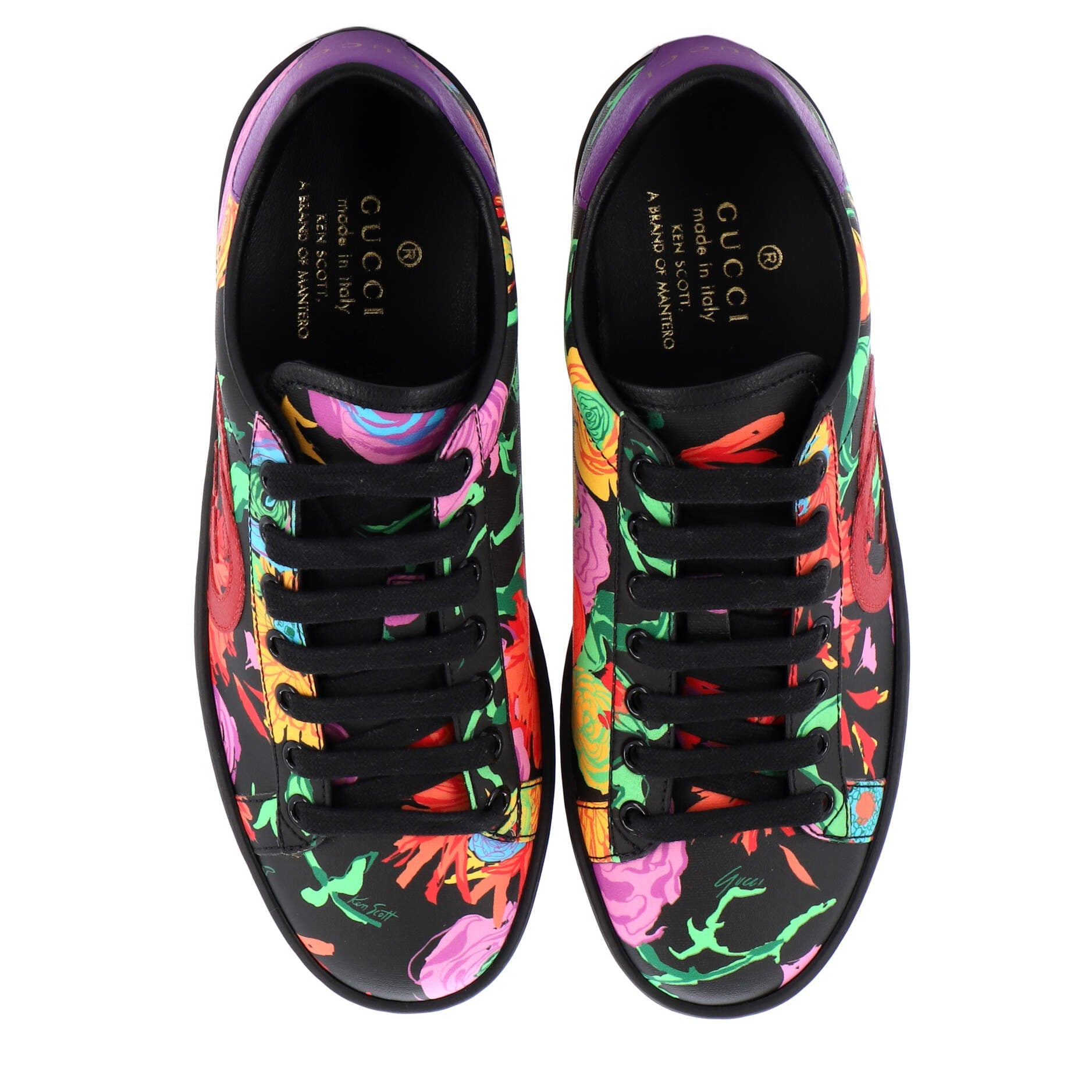 x Ken Scott Ace Sneakers Printed Leather