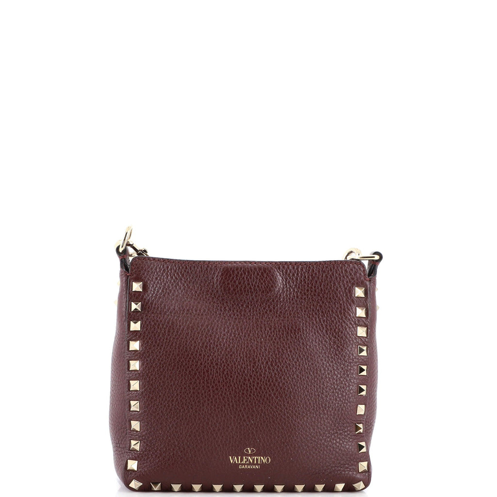 Rockstud Flip Lock Messenger Bag Leather Mini